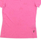 JACK WOLFSKIN Womens Pink T-Shirt S Short Sleeve V-Neck Lightweight Sport