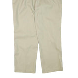 DICKIES Mens Cotton Blend Beige Regular Fit Straight Leg Trousers W38 L28