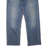 LEVI'S Mens Jeans Blue Regular Straight Denim Medium W34 L25 Zip Cotton Blend