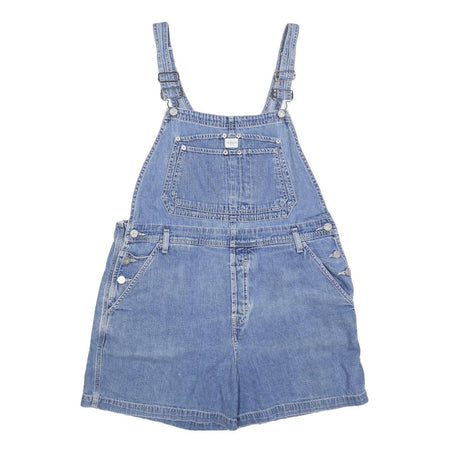 CALVIN KLEIN JEANS Womens Blue Denim Dungarees Loose Cotton L W36 L5 Stylish