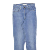 LEVI'S 721 Womens Jeans Blue Slim Skinny Denim Light W26 L27 Stylish Zip