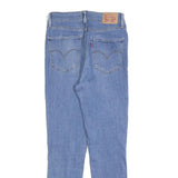 LEVI'S 721 Womens Jeans Blue Slim Skinny Denim Light W26 L27 Stylish Zip