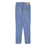 LEVI'S 721 Womens Jeans Blue Slim Skinny Denim Light W26 L27 Stylish Zip