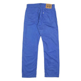 LEVI'S Mens Cotton Blue Slim Straight Trousers W32 L32 Classic Casual Zip