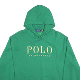 POLO RALPH LAUREN Mens Green Hoodie 2XL Cotton Blend Pullover Casual