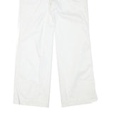 LAUREN RALPH LAUREN Womens Cotton Blend White Regular Straight Trousers W29 L30
