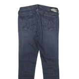 CALVIN KLEIN JEANS Womens Blue Regular Skinny Denim Dark W30 L28 Zip Pocket