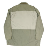 HAPPY LIFE Mens Beige & Green Casual Jacket XL Polyester Blend Zip Coat