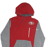 NIKE Mens Red & Grey San Francisco 49ers Pullover Hoodie S Football