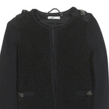 LIU JO Womens Black Quilted Button Jacket XS Polyester Blend Stylish