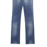 G-STAR Womens Slim Blue Denim Light W26 L33 Jeans Zip Classic