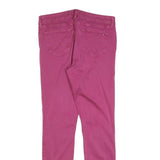 TOMMY HILFIGER Womens Cotton Blend Pink Slim Skinny Trousers W30 L30 Stylish