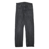 CARHARTT Womens Regular Black Denim Cotton Blend Zip Jeans W32 L30 Classic Style