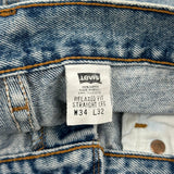 Levis Jeans - 32W 32L Light Wash Cotton