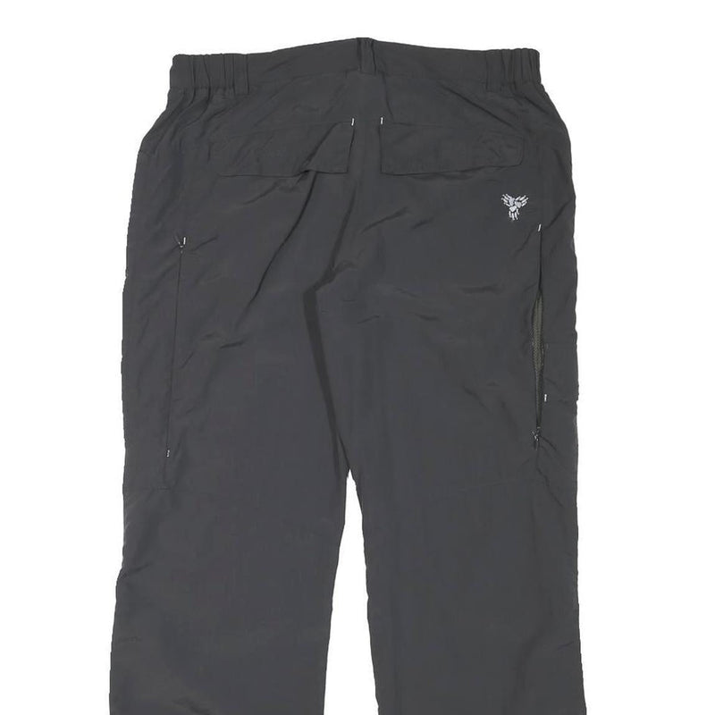 JACK WOLFSKIN Womens Polyester Blend Black Regular Fit Trousers W30 L28 Outdoor