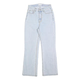 NEONHITCH Womens Jeans Light Blue Regular Straight Denim Light Wash W25 L27