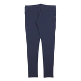 SILVIAN HEACH Womens Polyester Blend Navy Slim Skinny Trousers W32 L30