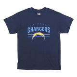 NFL Mens Navy Blue Los Angeles Chargers Graphic T-Shirt L Short Sleeve Crew Neck