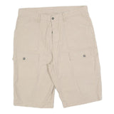LEVI'S Mens Shorts Beige Cargo Plain L W36 Cotton Comfortable Stylish