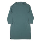 WHITE STUFF Womens Blue Day Cotton Blend Shift Dress UK 14 Casual Comfortable