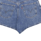 LEVI'S Womens Denim Blue Shorts M W28 Classic High Waist Casual