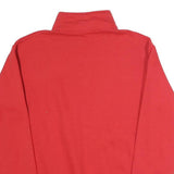 CHAMPION Mens Red U.S. Navy 1/4 Zip Sweatshirt M Cotton Blend Pullover