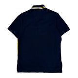 Tommy Hilfiger Striped Polo Shirt - Medium Navy Cotton