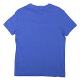 CHAMPION Mens Blue Graphic T-Shirt XS Short Sleeve Crew Neck Cotton Blend Casual