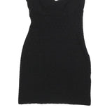 OPENING CEREMONY Womens Black Bodycon Polyester Blend Mini Dress S Cutout
