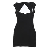 OPENING CEREMONY Womens Black Bodycon Polyester Blend Mini Dress S Cutout