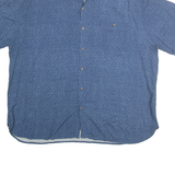 BATIK BAY Mens Blue Rayon Shirt 2XL Casual Summer Button Shirt