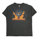Cleveland, Ohio Harley Davidson Graphic T-Shirt - 2XL Black Cotton