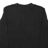 FILA Womens Black Multicolour Logo Crew Neck S Casual Sweatshirt