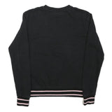 FILA Womens Black Multicolour Logo Crew Neck S Casual Sweatshirt