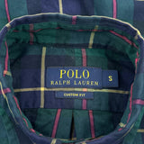 R.L.F.C. Polo By Ralph Lauren Checked Shirt - Small Blue Cotton