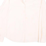 LAUREN RALPH LAUREN Womens Cream Plain Shirt L Button Down Collar Lightweight