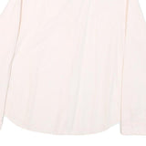 LAUREN RALPH LAUREN Womens Cream Plain Shirt L Button Down Collar Lightweight