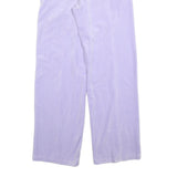KARL KANI Womens Joggers Purple S W26 L30 Relaxed Wide-Leg Polyester Drawstring