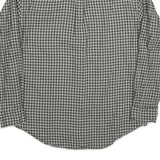 NAUTICA Mens Green & White Checked Shirt XL Casual Cotton Blend Long Sleeve