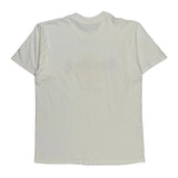 Single Stitch New York Hard Rock Cafe Graphic T-Shirt - Large White Cotton