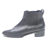 RIVECOUR Womens Black Leather Chelsea Ankle Boots UK 7 Stylish Comfortable