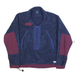 MOUNTAIN EQUIPMENT Womens Navy & Burgundy Polyester Patterned Pullover Jumper L