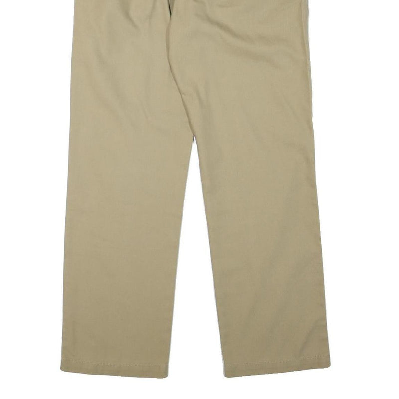 NAPAPIJRI Mens Regular Fit Beige Cotton Blend Trousers W33 L30 Classic Zip