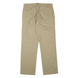 NAPAPIJRI Mens Regular Fit Beige Cotton Blend Trousers W33 L30 Classic Zip