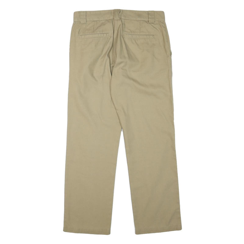 NAPAPIJRI Mens Regular Fit Beige Cotton Blend Trousers W33 L30 Classic Zip