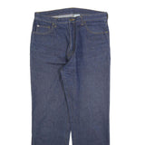 GSWD Mens Regular Fit Blue Denim Jeans Cotton Blend W34 L30 Classic Zip