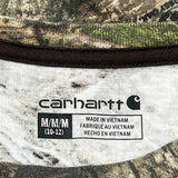 Age 10-12 Carhartt Camo Long Sleeve T-Shirt - Medium Camo Cotton