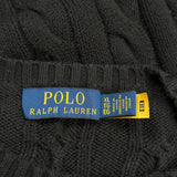 Polo By Ralph Lauren Cable Knit Sweater - XL Black Cotton