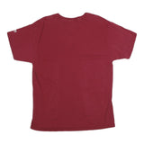 RUSSELL ATHLETIC Mens Maroon University Of Arkansas Razorbacks Graphic T-Shirt L