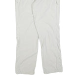 SCHOFFEL Womens Polyester Blend White Regular Straight Trousers W36 L32 Outdoor